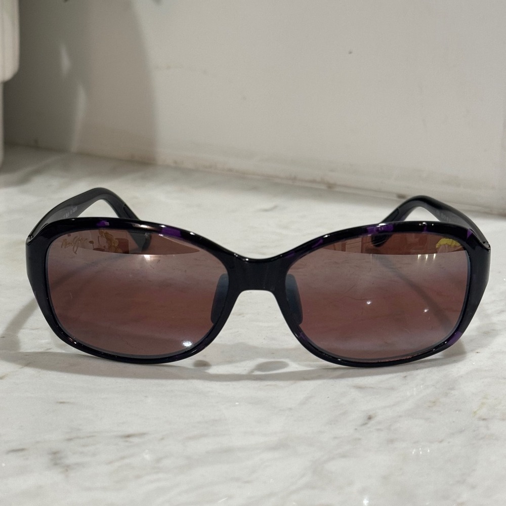 Maui Jim Koki Beach Sunglasses Women 56mm Purple Tortoise MJ433-28T Polarized